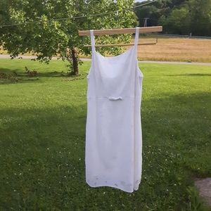 White vintage dress from Rampage Clothing Co.
